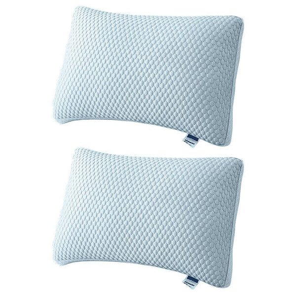 2Pcs Breathable Pillow Set For Summer Comfort Soft Home Use Sleeping Support Pillows