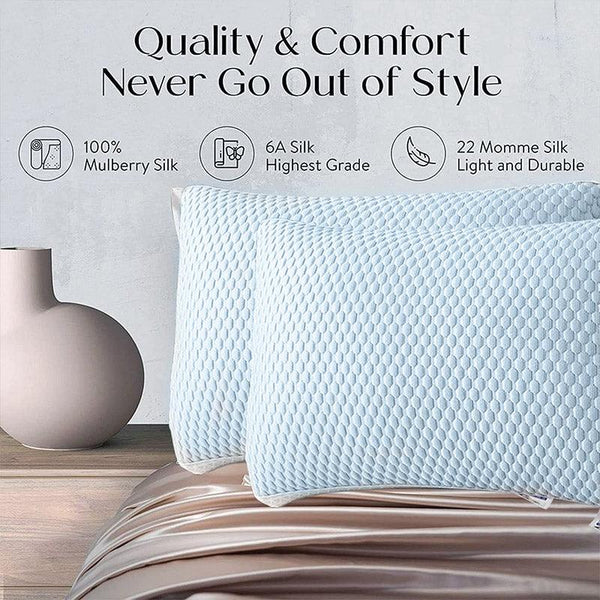 2Pcs Breathable Pillow Set For Summer Comfort Soft Home Use Sleeping Support Pillows
