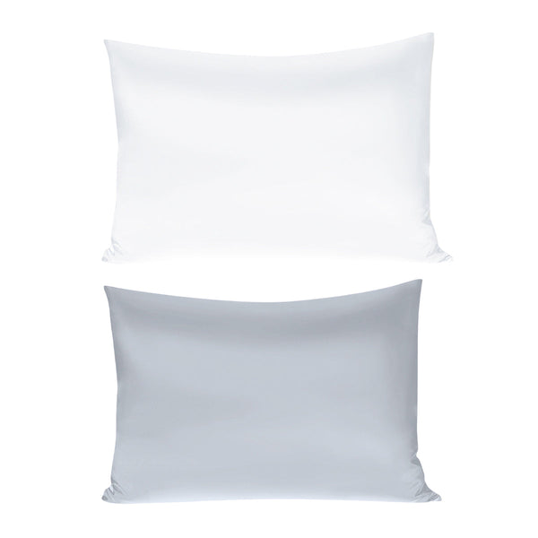 Silk Envelope Pillowcase Soft Satin Protective Cover For Bed Sleep Comfort Silver Pillow Cases