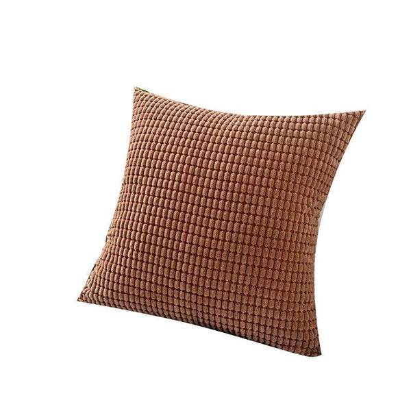 45X45 Plain Solid Colour Cushion Cover Decorative Pillow Case Home Brown Cushion Covers