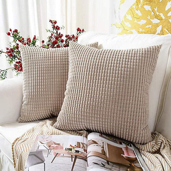 45X45 Plain Solid Colour Cushion Cover Decorative Pillow Case Home Multicoloured Light Grey Cushion Covers