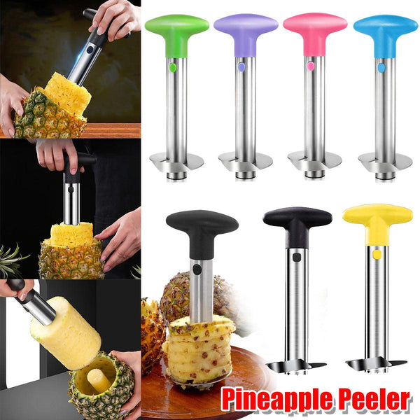 Stainless Steel Pineapple Corer Slicer Peeler Cutter Tool Easy Pink Peelers & Slicers
