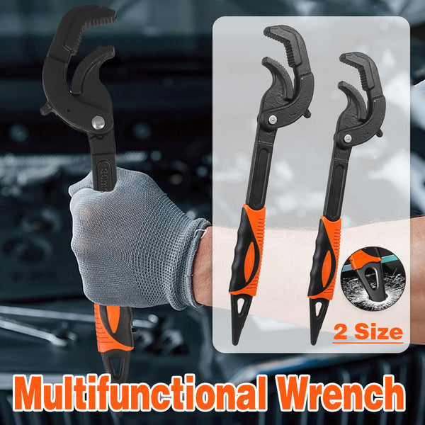 Pipe Wrench Quick Adjust Spanner Multi Functional Water Tool Heavy Duty L Other Wrenches & Spanners