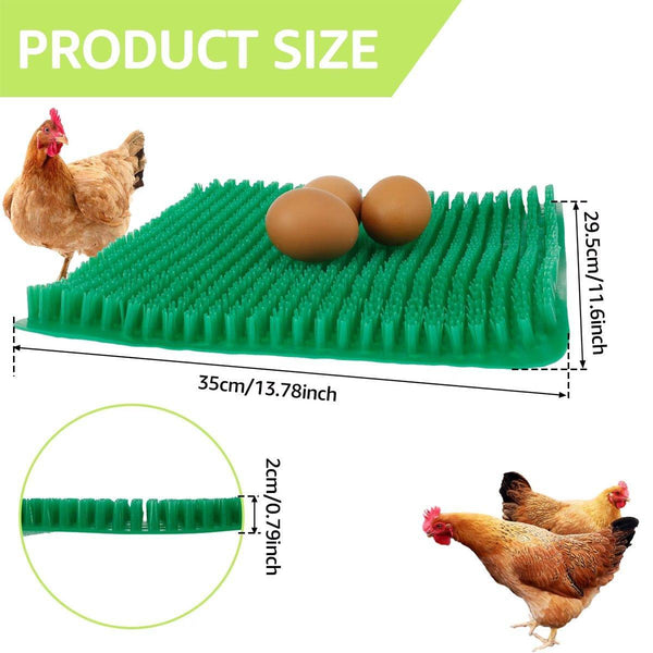 6Pcs Egg Laying Box Mat Plastic Chicken Nest Grass Pad Imitation Gasket Small Animal Supplies