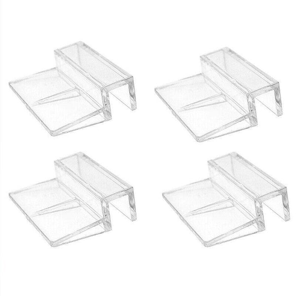 4Pcs Aquarium Fish Tank Glass Cover Support Holder Acrylic Clip Bracket 6/8/10/12Mm 6Mm Aquariums