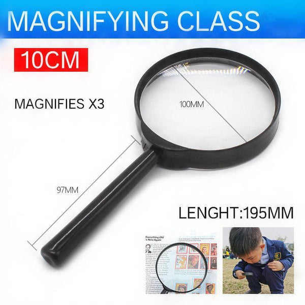 10Cm Handheld Magnifying Glass Loupe For Optimal Reading Clarity Loupes Magnifiers