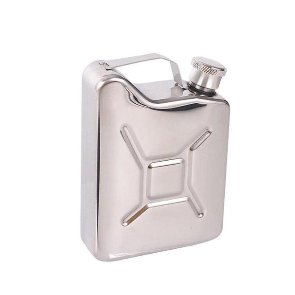 146Ml Outdoor Camping Oil Can Thick Stainless Steel Fuel Bottle Flask Other Camping Cooking Supplies
