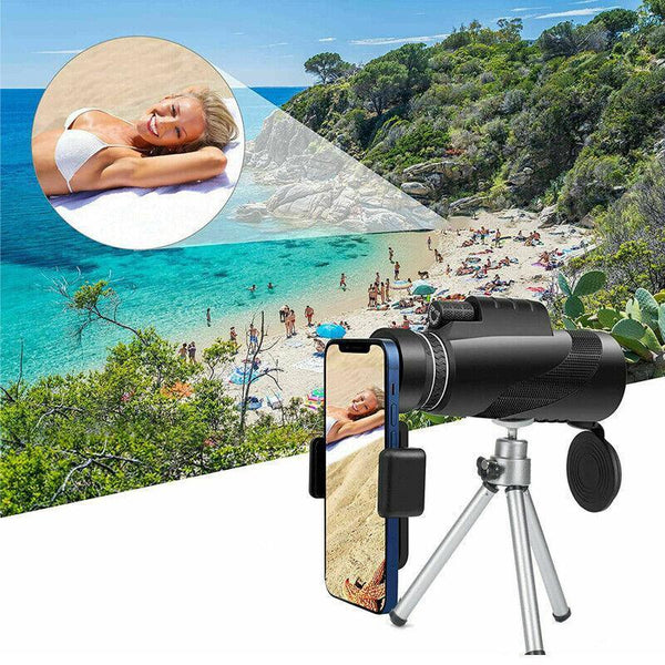 50X60 Hd Monocular Telescope With Tripod And Phone Holder For Outdoor Travel Binoculars & Monoculars