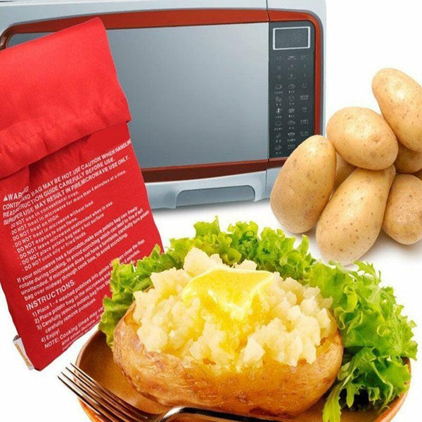 2X Microwave Baked Potato Corn Cooking Bag Reusable Washable Cooker Express Other Kitchen Gadgets