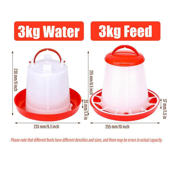 Durable Poultry Waterer For Chicken And Chook Farming Use Small Animal Supplies
