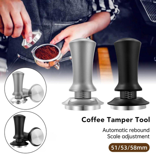 Coffee Tamper With Scale Constant Pressure Espresso Powder Tool Black 51Mm Coffee Tea & Espresso Parts