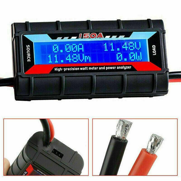 150A Digital Lcd Amp Watt Meter Power Analyser Solar Caravan Caravan Parts Accessories