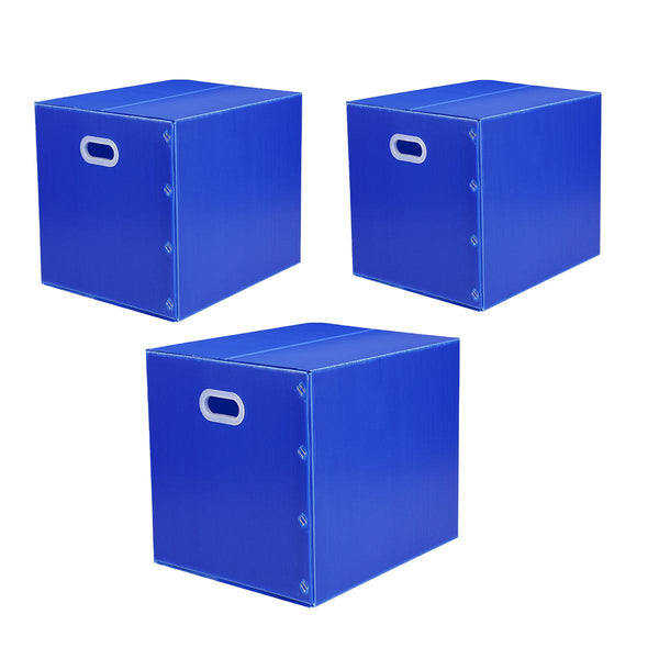 Large Capacity Waterproof Plastic Storage Box Foldable Moving Organizer Durable 40X30x30cm Storage Boxes