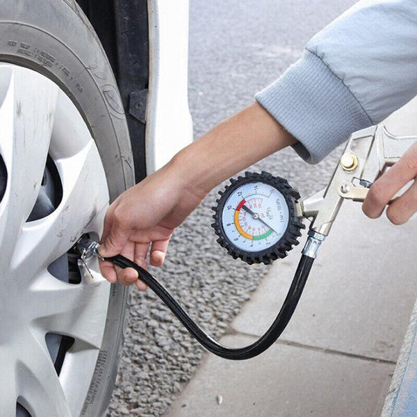Air Tyre Inflator Pressure Meter Car Truck Tire Pump Hose Gauge Compressor Tools Tyre Pressure Gauges