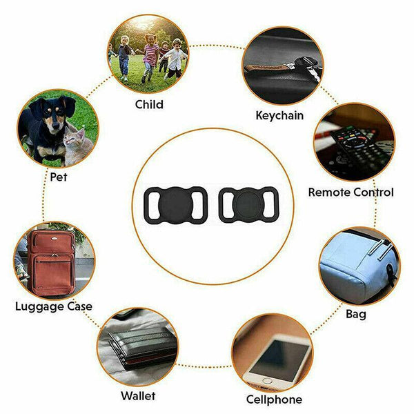 Silicone Collar Attachment Case Compatible With Tracking Device For Pets Dog Collars