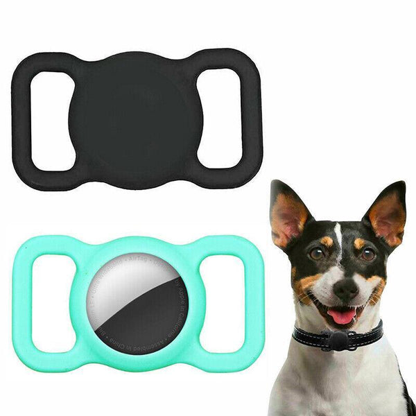 Silicone Collar Attachment Case Compatible With Tracking Device For Pets Red Dog Collars