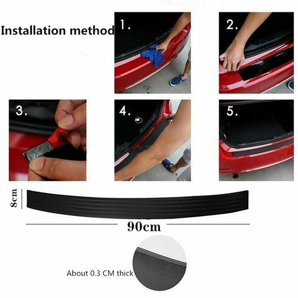Car Trunk Rear Edge Protector Rubber Bumper Guard No Scratch Auto Universal Bumpers