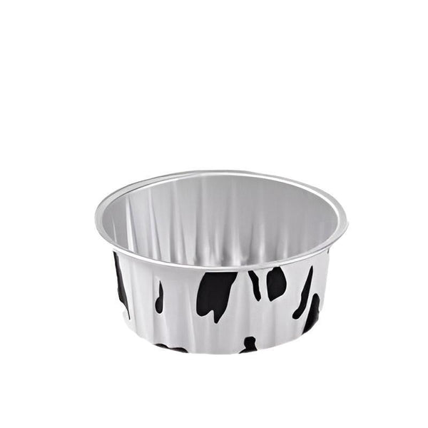 100Pcs Cake Tools Pudding Aluminum Foil Baking Cups Cupcake With Lids Cow Baking Cups & Cases