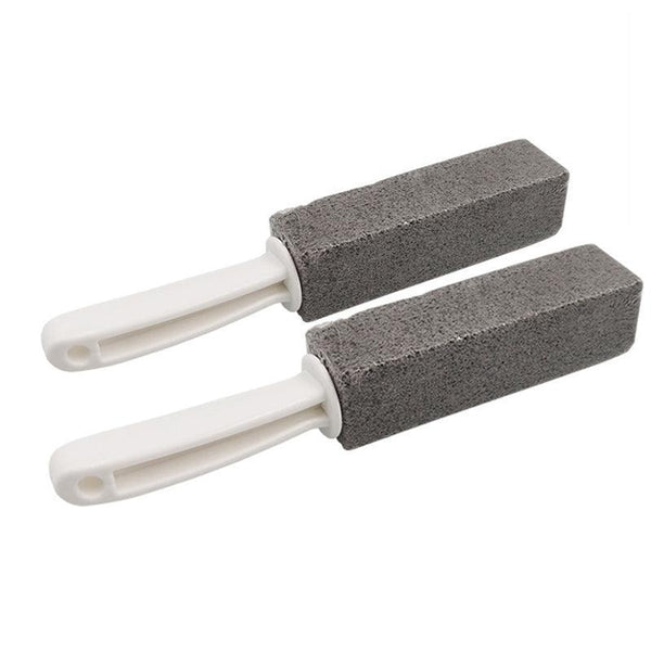 2X Toilet Bowl Brush Cleaning Pumice Stone Stains Bathtub Wand Tile Cleaner Tool Toilet Brushes & Holders