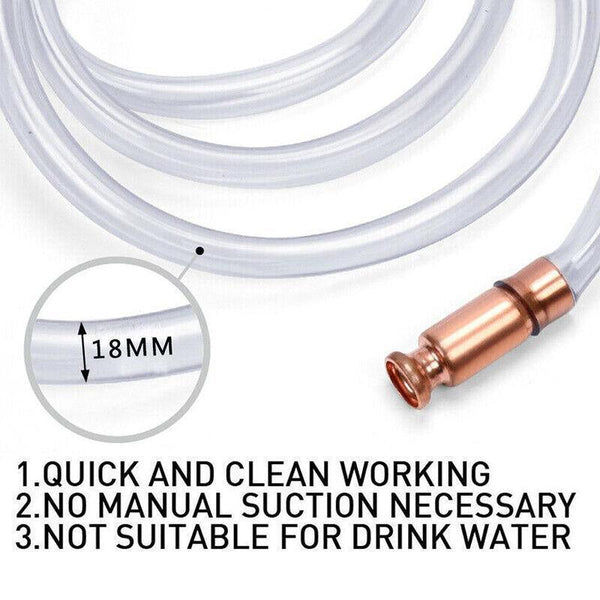 Syphon Jiggler Hose Pump Copper Attachment Self Priming 18Mm 1.8M Petrol Liquid Pool Equipment Parts