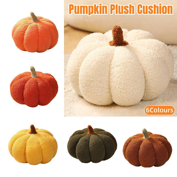 Soft Plush Pumpkin Pillow Cushion Sofa Living Room Bay Window Decor Indoor Toy White Cushions & Decorative Pillows