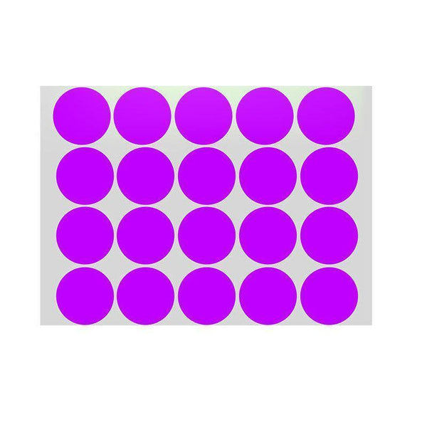 Purple Colour Sticker Dots Adhesive Round Labels Circular Spot Scrapbook 50Mm*8 Scrapbooking Stickers