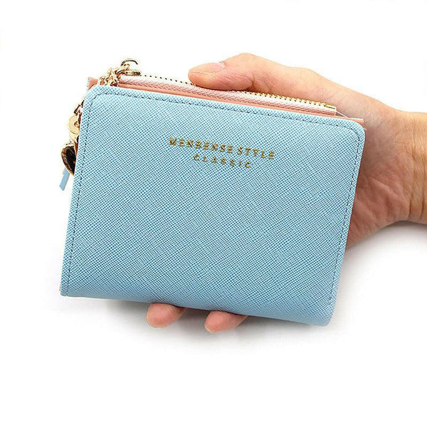 Ladies Short Wallet Small Leather Purse Folding Card Holder Coin Pocket Tassel Design Red Wallets