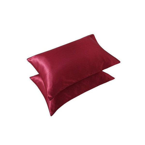 2X Satin Pillow Case Bedroom Pillowcase Cushion Covers Home Decor Luxury Slip Coffee Pillow Cases