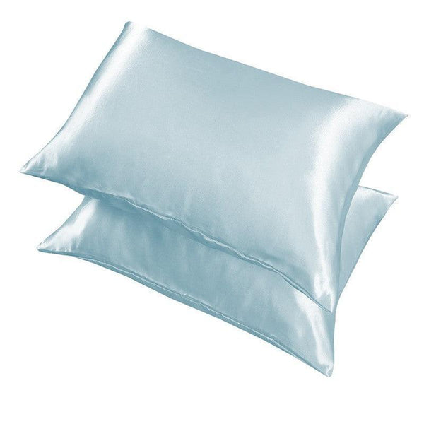 2X Satin Pillow Case Bedroom Pillowcase Cushion Covers Home Decor Luxury Slip Coffee Pillow Cases