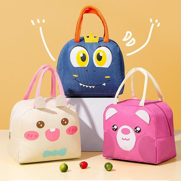 Oxford Insulated Thermal Cooler Lunch Box Carry Picnic Case Storage Bag Beige Lunchboxes & Bags