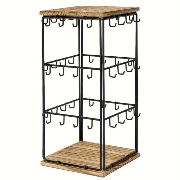 Iron Desktop Earrings Display Organizer Jewellery Stand Holder For Home Storage Black Storage & Display