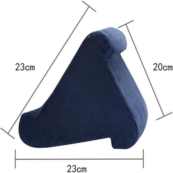 Tablet Pillow Stands For Ipad Book Reader Holder Rest Laps Reading Cushion Blue Mounts Stands & Holders