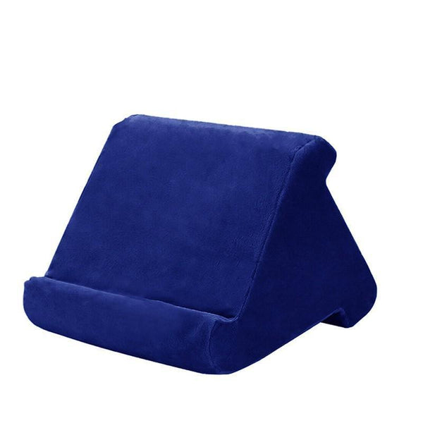 Tablet Pillow Stands For Ipad Book Reader Holder Rest Laps Reading Cushion Blue Mounts Stands & Holders