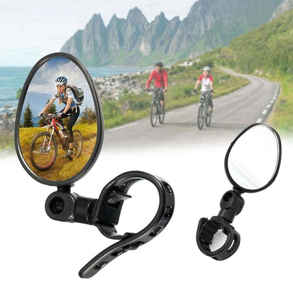 2Pcs Bike Rear View Adjustable Mountain Handlebar Cycling Mirrors