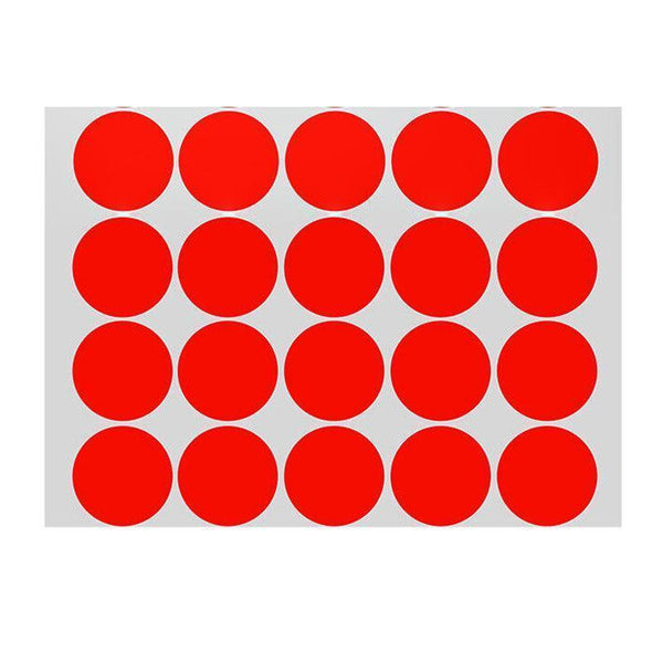 Red Assorted Sizes Colour Sticker Dots Adhesive Round Labels Circular Spot Scrapbook 100Mm*2 Scrapbooking Stickers