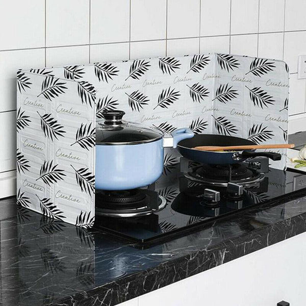 Kitchen Oil Splash Guard Wall Foil Protector Stove Cover Red Kitchen Splashbacks