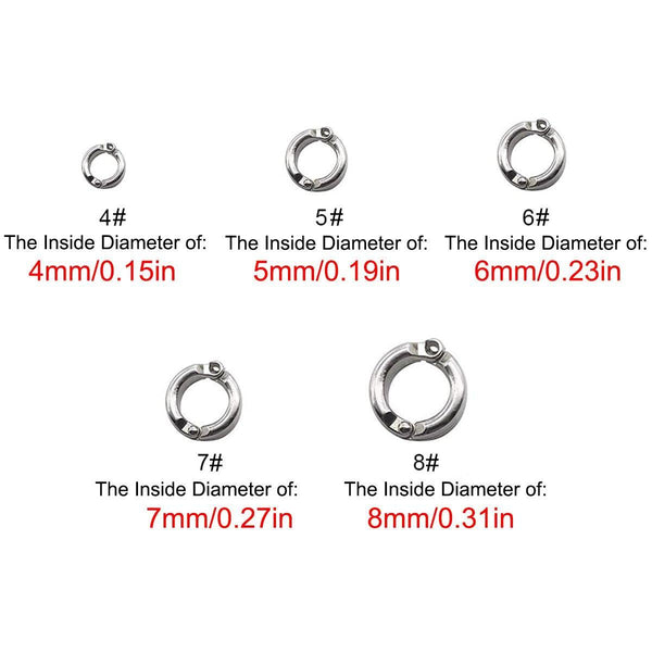 Parrot Leg Ring Anti Slip Bird Anklet Elastic Rope With Alloy Fasteners Supplies 4Mm Small Animal Supplies