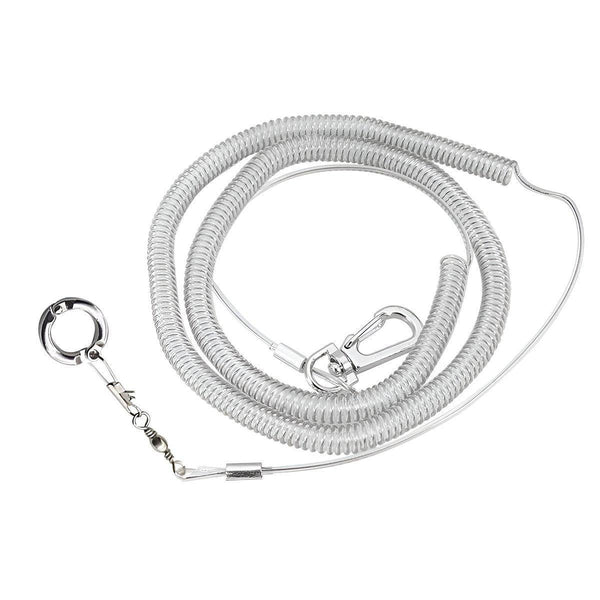 Parrot Leg Ring Anti Slip Bird Anklet Elastic Rope With Alloy Fasteners Supplies Birds Toys