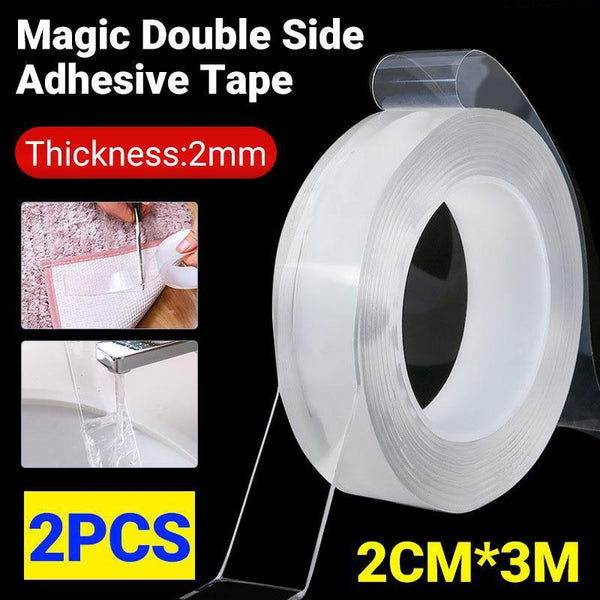 20Mm Reusable Double Side Nano Tape Trackless Clear Adhesive Invisible Anti Slip Adhesive Tapes