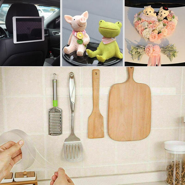 20Mm Reusable Double Side Nano Tape Trackless Clear Adhesive Invisible Anti Slip Adhesive Tapes
