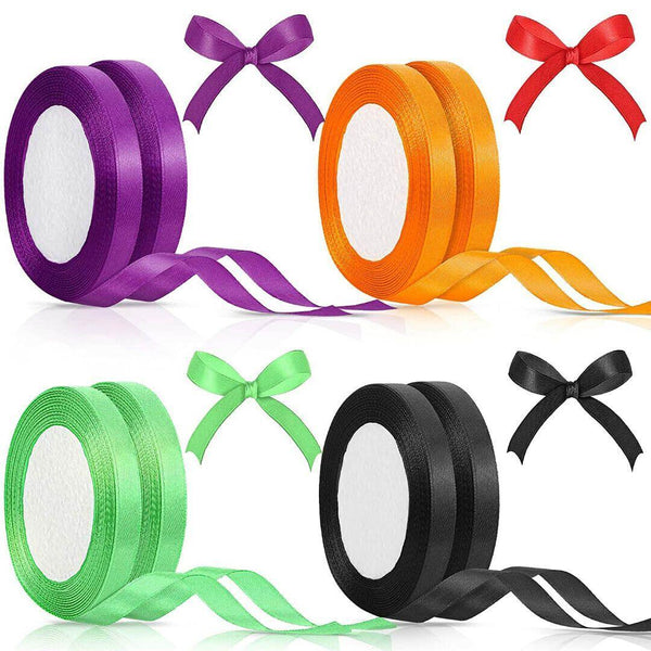 10Mm Width Satin Hair Ribbon Wedding Party Decoration Gift Banquet 5M Light T Blue Ribbons & Bows