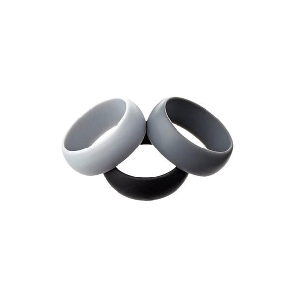 Silicone Rubber Ring Bands 3Pcs Size 10 Rings