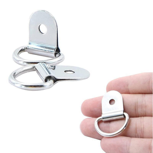30Pcs D Ring Tie Downs Metal Anchor Point Silver Universal Other Car Interior