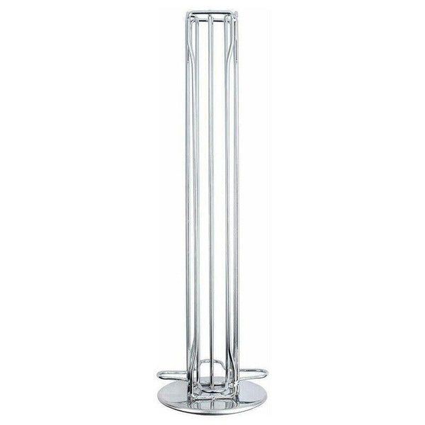 40 Capsules Rotating Coffee Pod Holder Rack For Nespresso Chrome Countertop Stand Coffee Pods