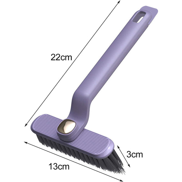 Multi Functional Rotary Cleaning Brush Hard Bristle Slot Seam Wall Tile Purple Cleaning Brushes