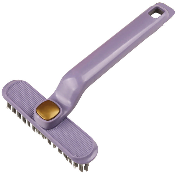 Multi Functional Rotary Cleaning Brush Hard Bristle Slot Seam Wall Tile Purple Cleaning Brushes