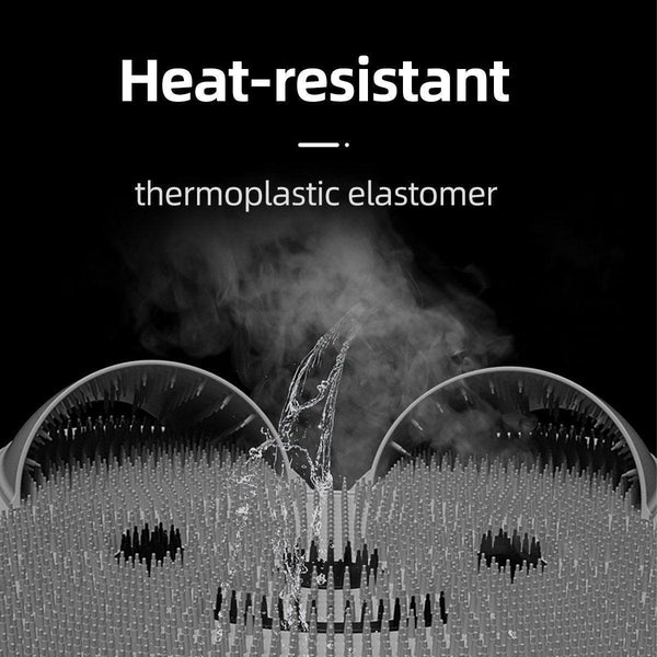 Silicone Foot Scrubber Rabbit Tub Mat Suction Cup Exfoliating Brush Cleaning Pink Foot Creams & Treatments