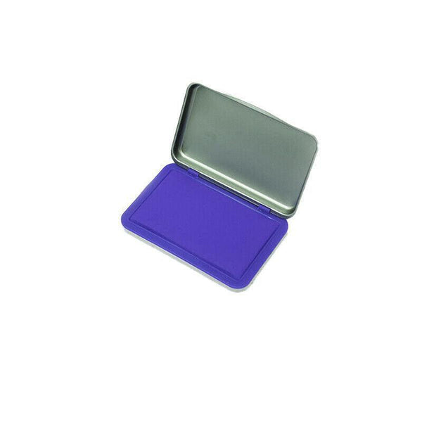 Ink Pad For Rubber Stamps And Fingerprint Crafts Non Toxic Office Diy Use Blue Pads