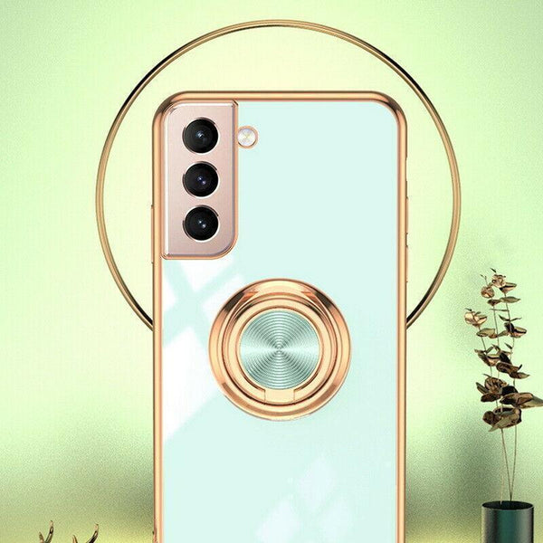 Dark Green Shockproof Ring Holder Case Cover For Samsung Galaxy A53 A73 Mounts & Holders