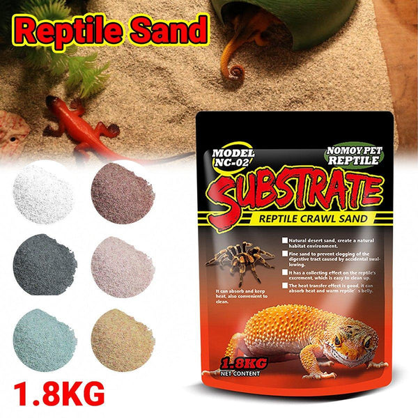 Pet Sand For Tortoises Snakes Lizards Spiders Multi Colour Reptile Habitat Decor Red Reptiles